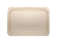 Тарілка картон. 150х220мм крафт 50шт Premium ПП_thumbnail