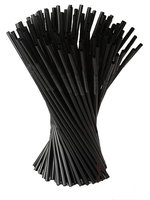 Соломка для соку 21смх4,8мм зі згином чорна 200шт СП_thumbnail