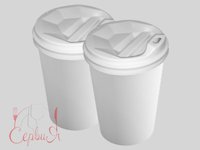 Стакан 450мл паперовий білий під кришку 90мм 50шт SС STORA ENSO_thumbnail