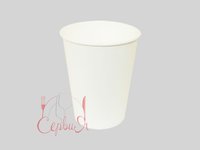 Стакан 340мл паперовий без малюнка під кришку 80мм 50шт WhiteCup_thumbnail