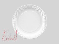 Тарілка картон. 180мм біла кругла 50шт PRO 43116300_thumbnail