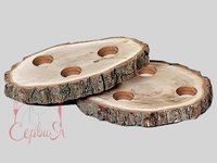 Спіл дерев'яний з отворами д.35-40см_thumbnail