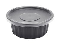 Контейнер для супу з кришкою чорний 350мл 10шт Fi125 A_thumbnail