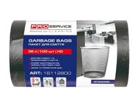 Пакет для сміття 35л 100шт чорний PRO 161128 HD_thumbnail