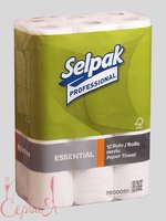 Рушник в рулоні 2шари 12,5м Selpak Essential 32661110 12рул_thumbnail