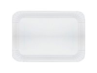 Тарілка картон. ламиниров. 150х220мм біла 100шт Premium ПП_thumbnail