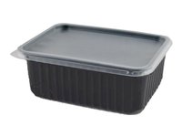 Контейнер РР 179х132х64мм з прозор.кришкою чорне дно 1л 10шт 015212/015213К_thumbnail