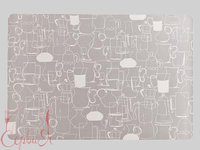 Сет под горячее винил 43х28см кувшины C&T 22255SIL_thumbnail