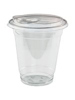 Стакан 350мл з ПЛОСКОЮ кришкою з отвором 100шт ОР_thumbnail