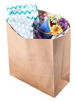 Пакет паперовий дно 370х320х150мм крафт б/ручек б/малюнку 100шт ЭКО_thumbnail