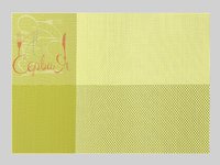 Сет під гаряче вініл 40х35см клітина салат 17415_thumbnail