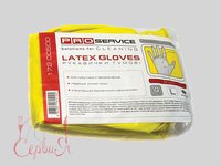 Рукавички латекс L міцні жовті PRO 17200500 2 пари_thumbnail