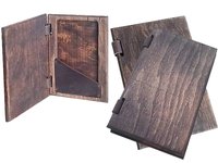 Папка для рахунків 12х18см дерево/шкіра АР_thumbnail