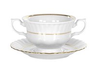 Бульонница з ручками і блюдцем 400мл Iwona 3210-2-40_thumbnail