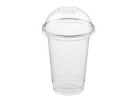 Стакан 400мл з купольною кришкою 100шт 95117_thumbnail