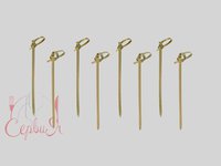 Шпажка для канапе бамбук Вузол 6см 100шт Н_thumbnail