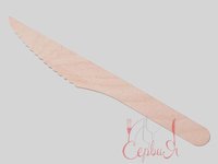 Ніж дерев'яний 16см 100шт KN 20122_thumbnail