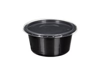 Контейнер для супу з кришкою чорне дно 350мл 110х55мм К-115-350 10шт_thumbnail