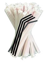 Соломка для сока 21смх4,8мм зі згином чорна в інд.уп. 200шт СП_thumbnail