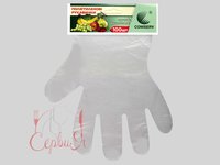 Рукавички п/е прозорі 100шт на планці comserv СТ_thumbnail