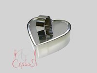 Форма гарнірів і салатів з ущільнювачем д.80,h40мм серце NM 18767_thumbnail