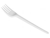Виделка столова біла 100шт А_thumbnail