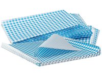 Папір пакувальний крафт біло-блакитна клітинка 300х320мм 500шт 1879_thumbnail