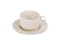 Чашка з блюдцем 230мл Bistro (слонова кістка)_thumbnail