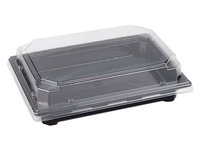 Контейнер РЕТ 189х134х30мм д/суши чорний з прозор.кришкою 10шт 015042/015043_thumbnail