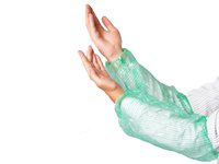 Нарукавники п\/е одноразові 40х20см  зелені 100шт PL_thumbnail