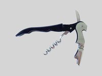 Ніж + штопор офіціанта 2-х ступінчастий чорний Т 210170_thumbnail