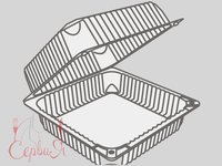 Контейнер для торта 210х215х94мм ПС-54_thumbnail