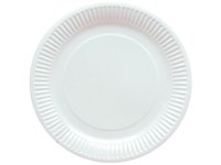 Тарілка картон ламінована 200мм біла 50шт SPT200WK_thumbnail