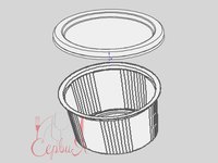 Контейнер для супу з кришкою 350мл 110х55мм ПС-115-350 10шт_thumbnail