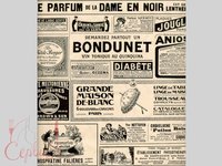 Папір для подачі "Газета франц." 30,5х30,5см беж_thumbnail