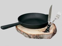 Сковорода д.200мм h35мм литая ручка"Термо" чавун_thumbnail