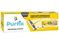 Набір для прибирання підлоги та інших поверхонь ТМ Purfix (серветки вологі+швабра)_thumbnail