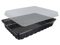 Контейнер для суші з кришкою чорне дно 270х190х60мм ПС-61_thumbnail