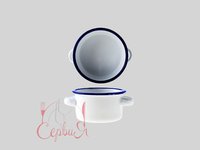 Кастрюлька D8XH4.5CM WHITE ENAMEL C&T 20179014_thumbnail