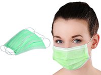 Маска мед. спанбонд однораз. 3шар. зелена 50шт PL_thumbnail