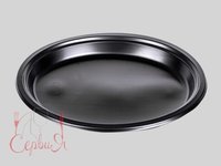 Тарілка 240мм ПРЕМІУМ чорна 50шт А_thumbnail