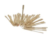 Шпажка-виделка бамбукова 9см 100шт_thumbnail