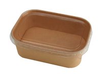 Контейнер прямокутний крафт з кришкою 750мл BE750RGK 50шт_thumbnail