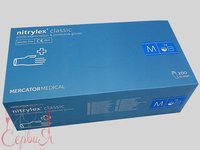 Рукавички нітрілові М сині 200шт NITRYLEX BASIC PRO 17202200_thumbnail