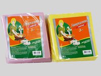 Серветка віскозна 30х35см 3шт рожева\/жовта МЖ 0023 CD_thumbnail