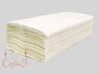 Рушник 2шари Vскладення білий целюлоза 150шт MINI RV053 КПК_thumbnail